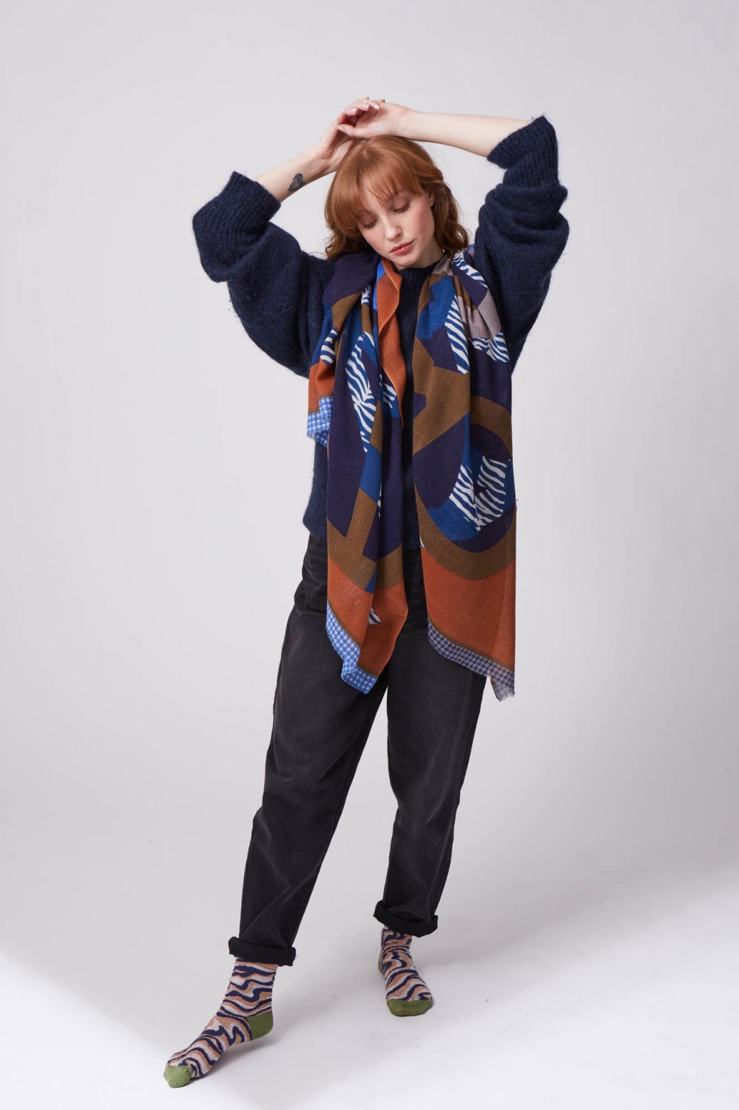 Foulard Meli Melo Roux Foulard Meli Melo Roux
