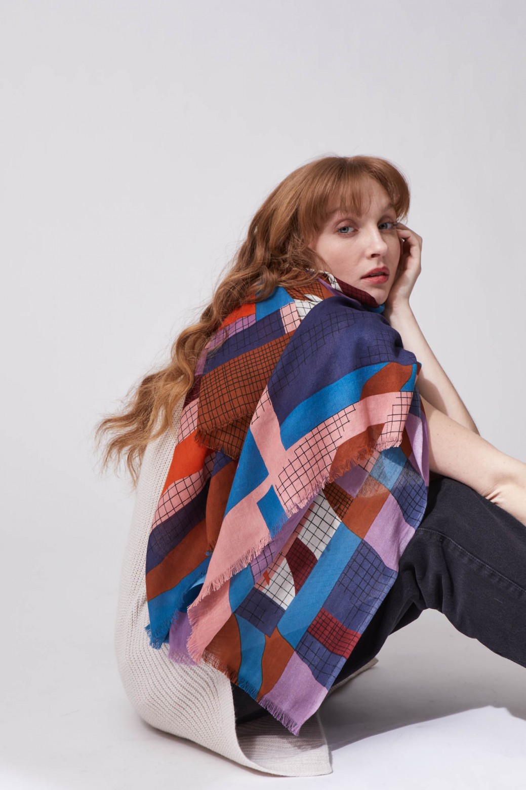 Foulard Zebra Roux Foulard Zebra Roux