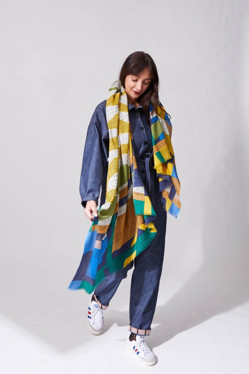 Foulard Zebra Ambre