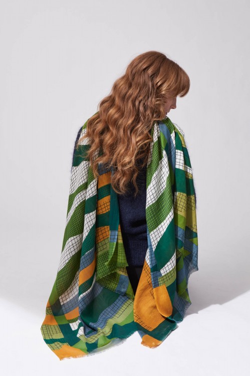 Foulard Zebra Vert