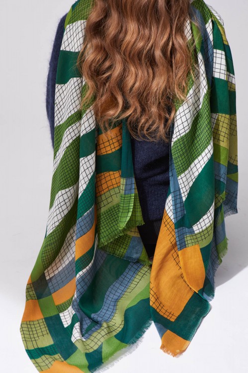 Foulard Zebra Vert