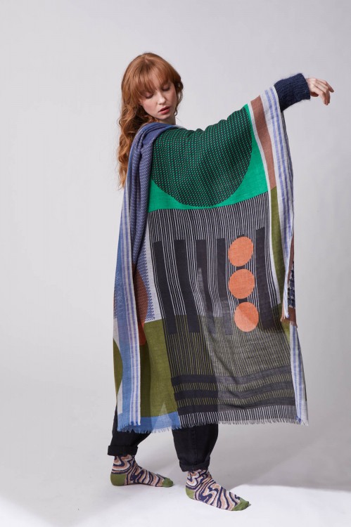 Foulard Abstract Mousse
