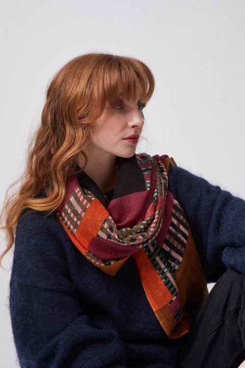 Foulard Rachel Pourpre