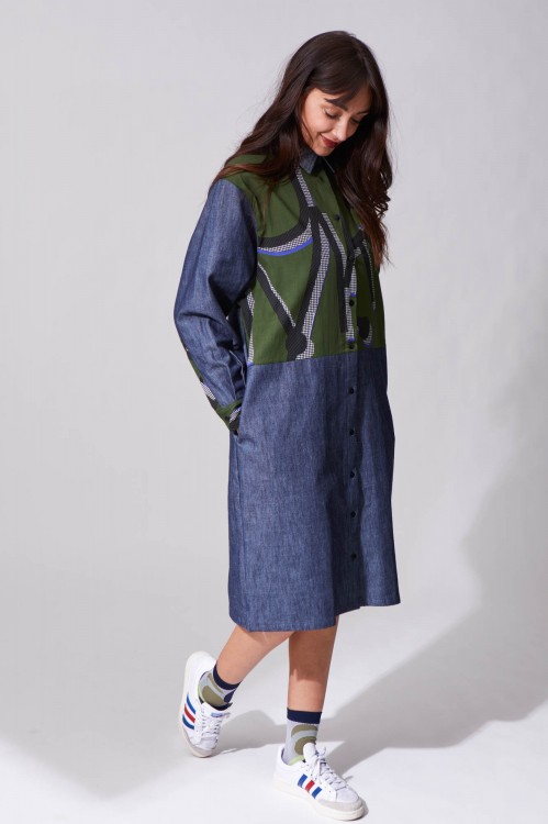 Robe Amira Mousse Bleu