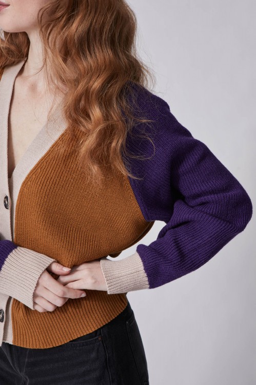 Cardigan Claude Moutarde