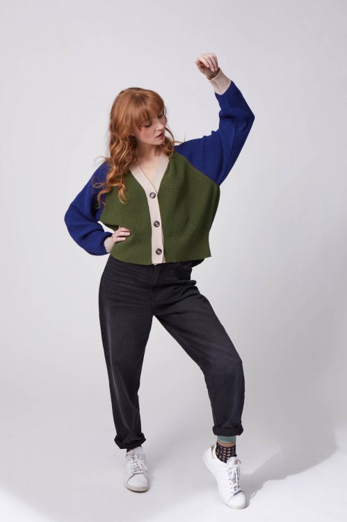 Cardigan Claude Kaki