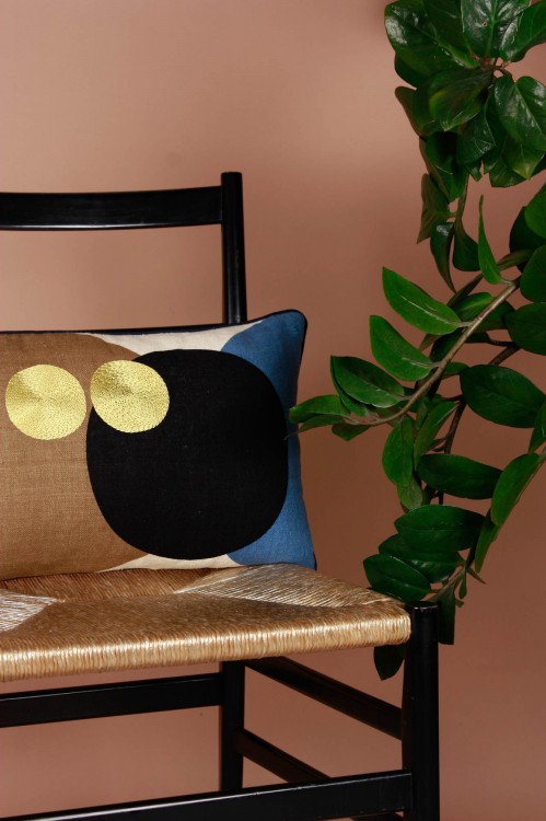 Coussin Totem Kaki