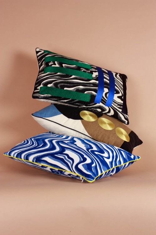 Coussin Marquise Bleu
