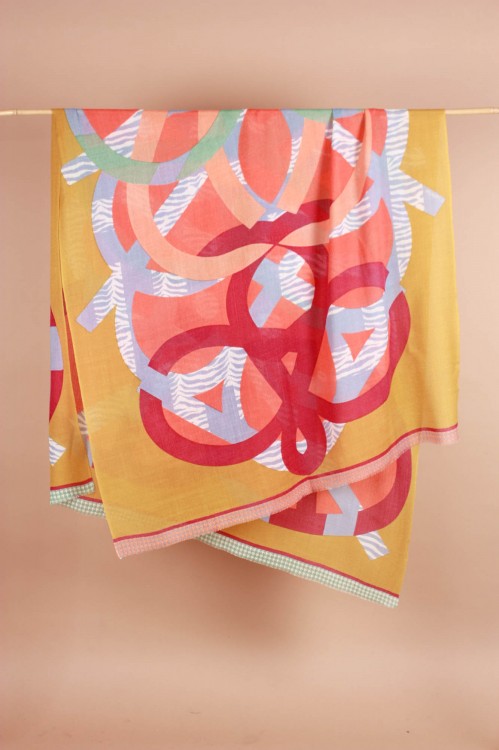 Foulard Meli Melo Ocre