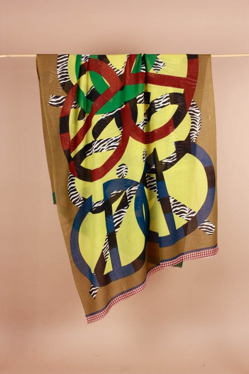 Foulard Meli Melo Kaki