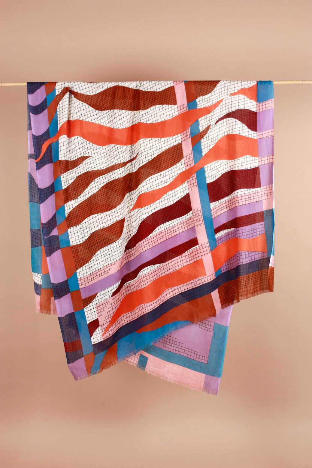 Foulard Zebra Roux Foulard Zebra Roux