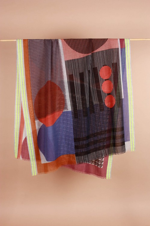 Foulard Abstract Terracotta