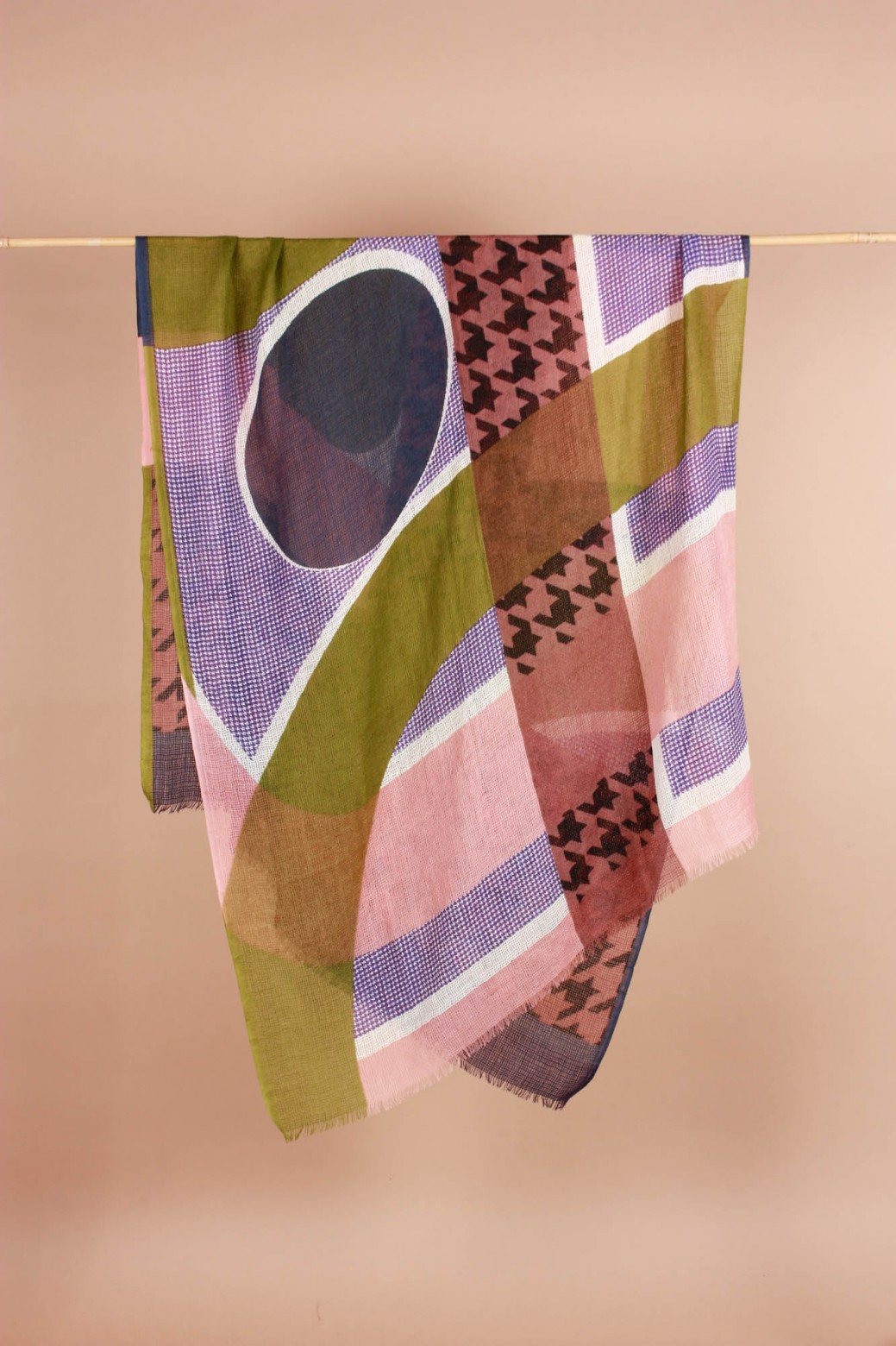 Foulard Seventies Bois de Rose Foulard Seventies Bois de Rose