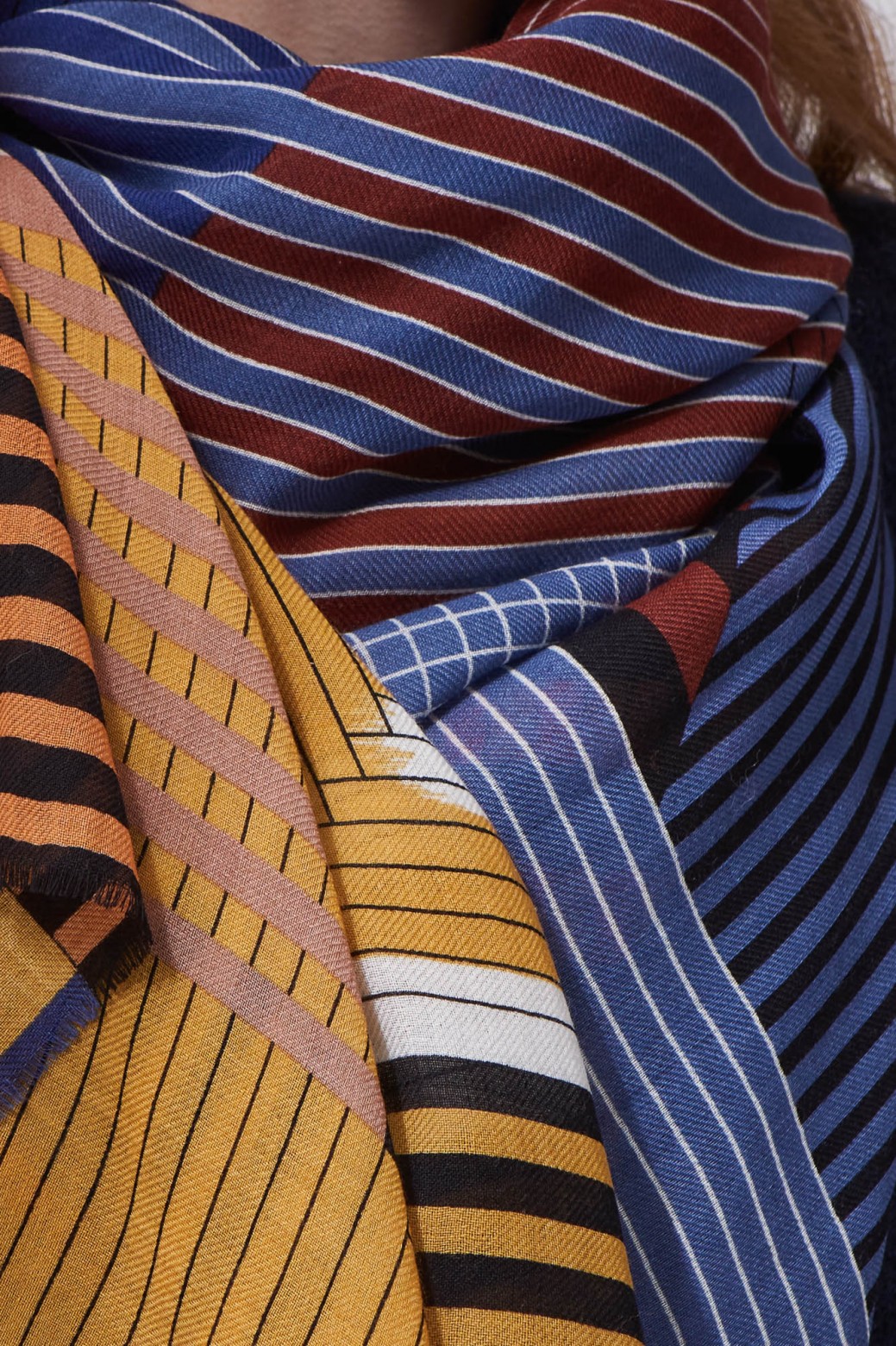 Foulard Cascade Ocre Foulard Cascade Ocre
