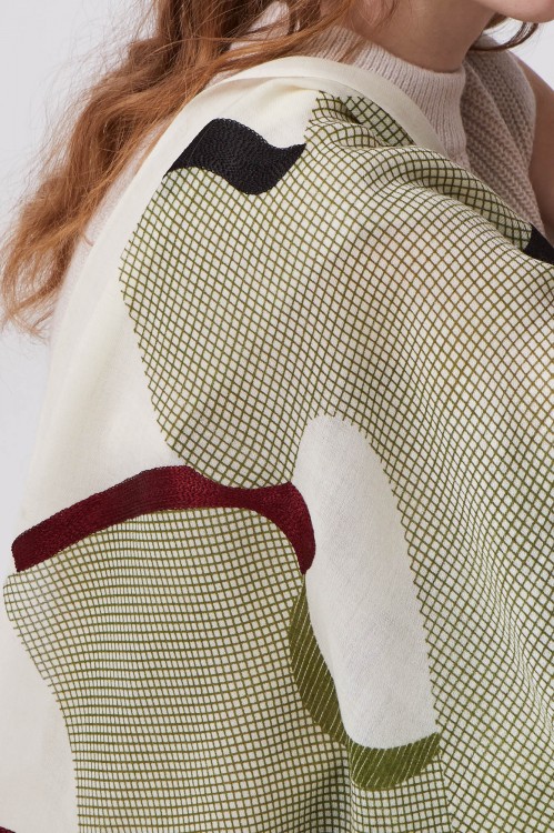 Foulard Puzzle Vert