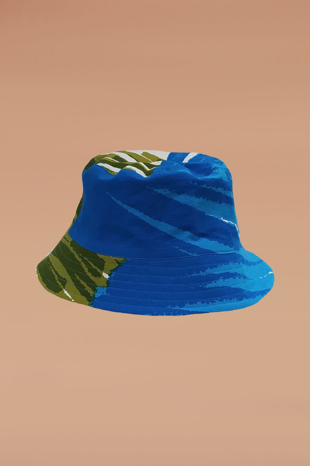 Nino Blue Bucket Hat - Design n°2