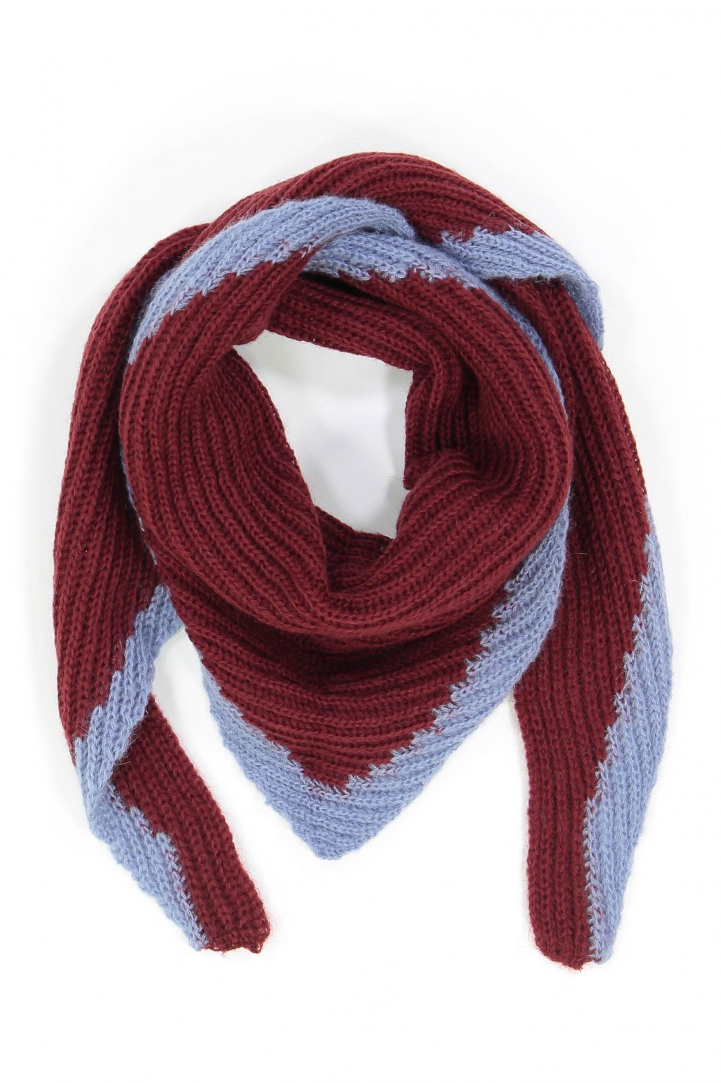 ECHARPE TRIANGLE LALO BORDEAUX