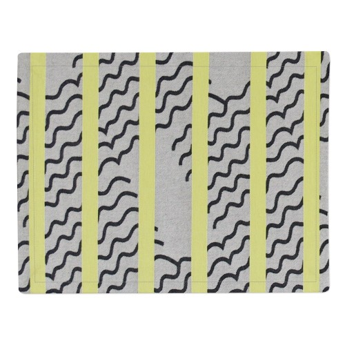 VAGUES LIME KITCHEN APRON MAPOÉSIE x JEAN VIER