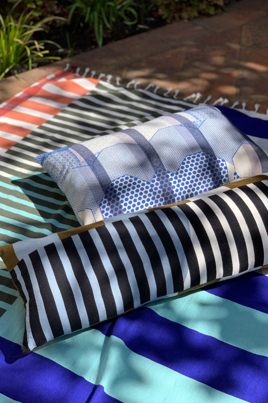 Housse de coussin Sol Kaki Housse de coussin Sol Kaki