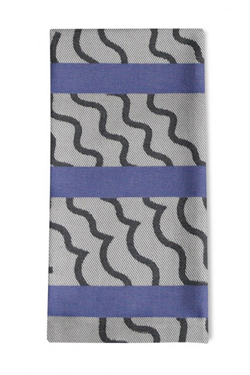 SERVIETTE DE TABLE BLEU MAPOÉSIE x JEAN VIER